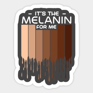 Melanin Poppin African American Queen Sticker